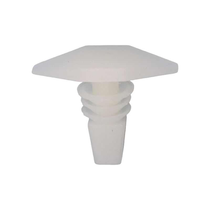 6mmx10mm White Nylon Weatherstrip Retainer