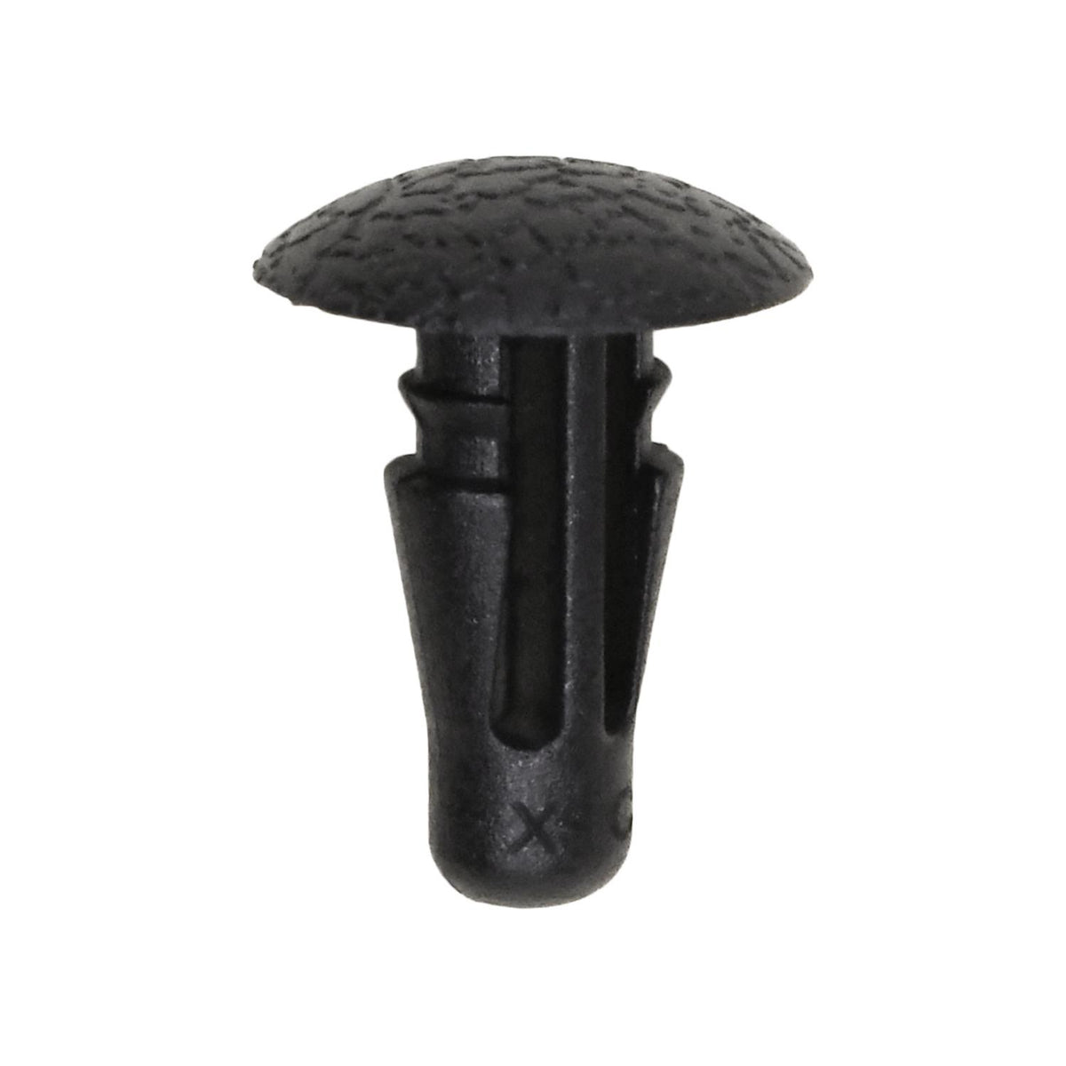 6mmx13mm Black Nylon Retaining Clip, 11mm Head