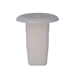 #8 White Nylon Screw Grommet, 8mm Square Hole, 16mm Head