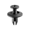 6mmx11mm Black Push-Type Retainer, 15mm Head, Phillips
