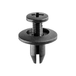 6mmx11mm Black Push-Type Retainer, 15mm Head, Phillips