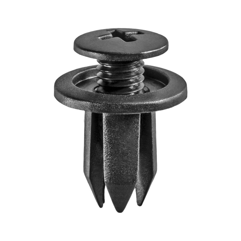 7mmx11mm Black Push-Type Retainer, 14mm Head