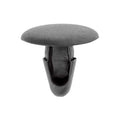 6mmx10mm Black Nylon Retaining Clip, 14mm Head