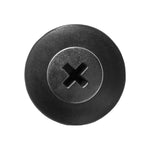 1/4"x7/8" Black Push-Type Retainer, 11/16" Head, Phillips
