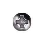 #8x1" Phillips Oval Head Tapping Screw, Type A/AB, Chrome, #6