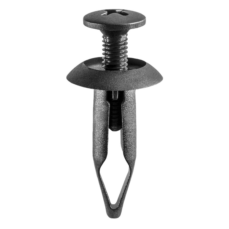 1/4"x29/32" Black Push-Type Retainer, 19/32" Head