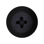 5/16"x13/16" Black Push-Type Retainer, 19/32" Head