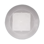 8mmx9mm White Nylon Molding Clip, 15mm Head