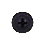 #8x1/2" Phillips Truss Head Washer Teks Tapping Screw, Type 2 Self-Drilling Tek, 7/16" Washer, Black Phosphate