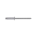 1/8"x1/2" Silver Dome Head Blind Rivet, 5/16"-3/8" Grip, Aluminum Body, Aluminum Mandrel, 1/4"