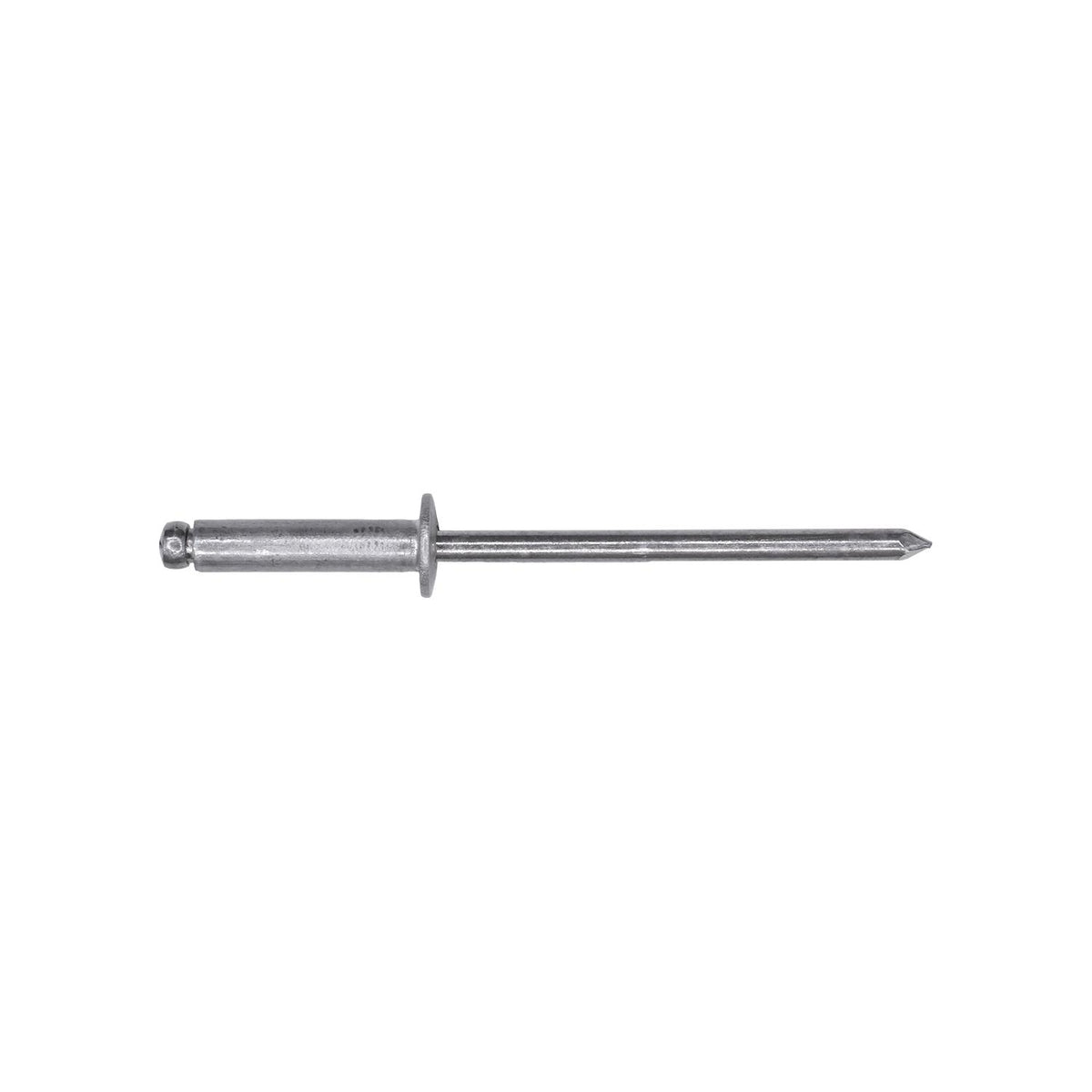 1/8"x1/2" Silver Dome Head Blind Rivet, 5/16"-3/8" Grip, Aluminum Body, Aluminum Mandrel, 1/4"