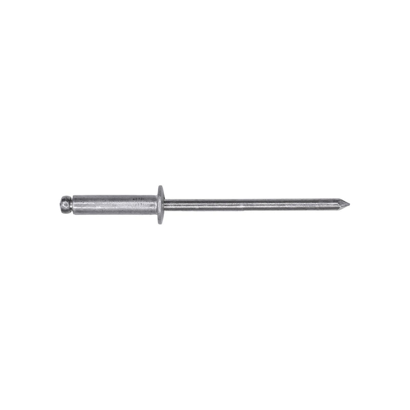 1/8"x1/2" Silver Dome Head Blind Rivet, 5/16"-3/8" Grip, Aluminum Body, Aluminum Mandrel, 1/4"