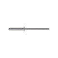 1/8"x5/8" Silver Dome Head Blind Rivet, 3/8"-1/2" Grip, Aluminum Body, Aluminum Mandrel, 1/4"