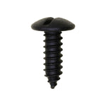 #14x3/4" Slotted Truss Head License Plate Screw, Type A/AB, Black E-Coat
