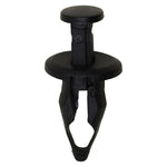 9.5mmx23mm Black Bumper Fascia Push-Type Retainer, 18mm Head