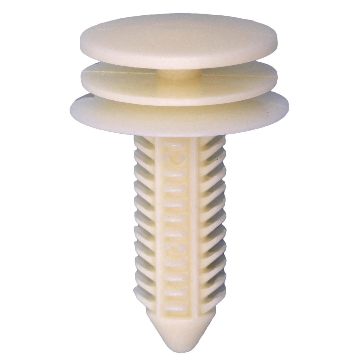 8mmx23mm White Nylon Apv Van Trim Panel Retainer, 20mm Head