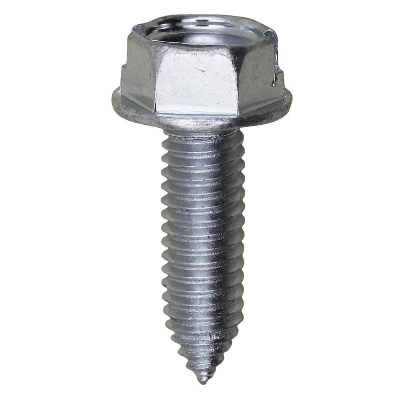 M6-1.0 Slotted Hex Washer, Zinc