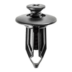 1/2"x1" Black Push-Type Retainer, 27/32" Head