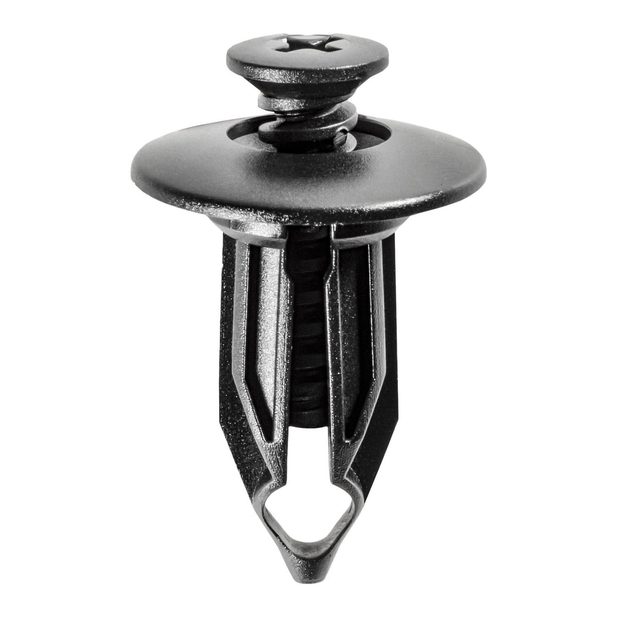 1/2"x1" Black Push-Type Retainer, 27/32" Head