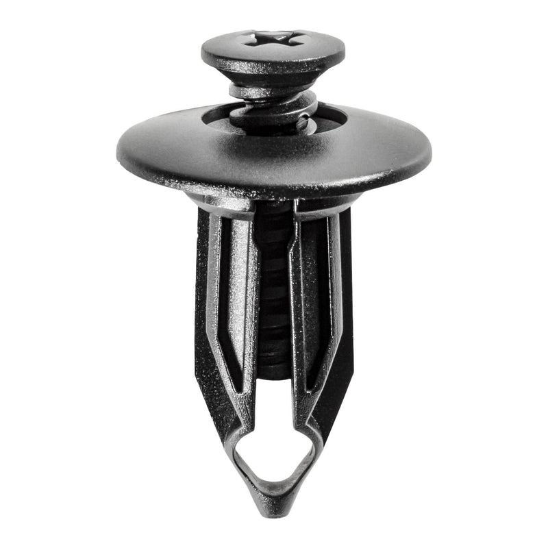 1/2"x1" Black Push-Type Retainer, 27/32" Head