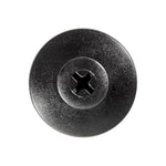 1/2"x1" Black Push-Type Retainer, 27/32" Head