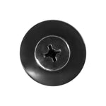 5/16"x23/32" Black Push-Type Retainer, 25/32" Head