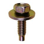 1/4"-20x7/8" Hex Head SEMS Body Bolt, Dog Point, 3/4" Washer, Yellow Zinc Chromate
