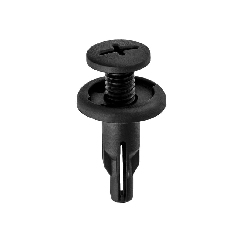 8mmx21mm Black Push-Type Retainer, 18mm Head