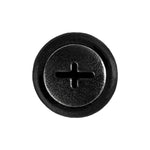 8mmx21mm Black Push-Type Retainer, 18mm Head