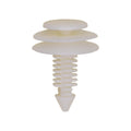 5/16"x13/16" White Nylon Trim Panel Retainer, 3/4" Head