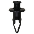 10mmx27mm Black Push-Type Retainer, 20mm Head