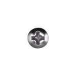 #10x3/4" Phillips Oval Head Tapping Screw, Type A/AB, Chrome, #8