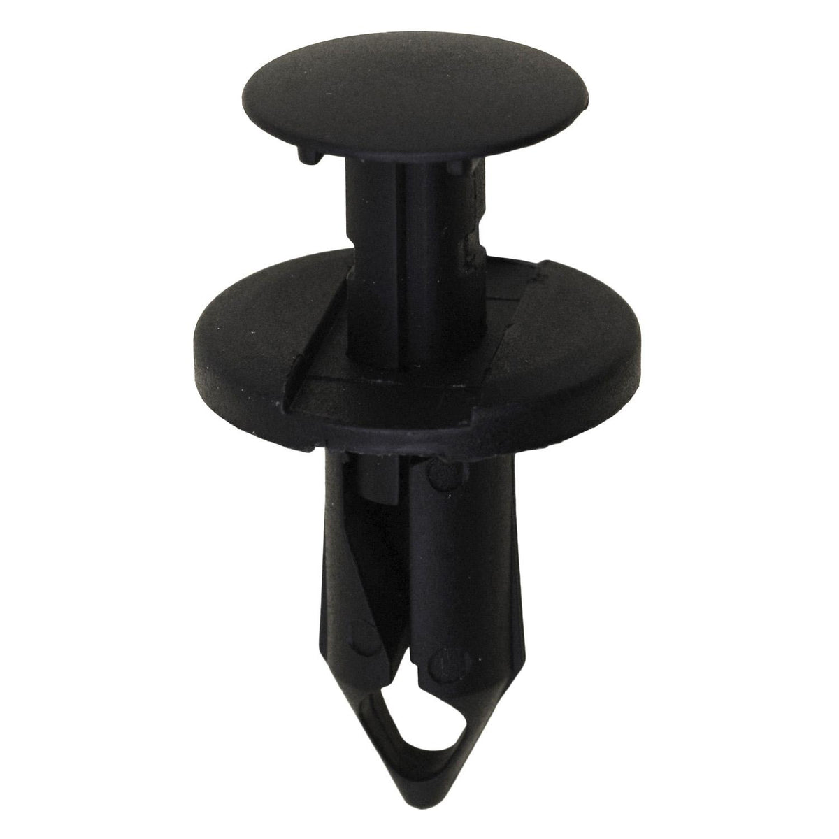 8mmx20mm Black Nylon Push-Type Retainer, 20mm Head