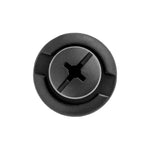 8mmx9mm Black Splash Shield Push-Type Retainer, 20mm Head