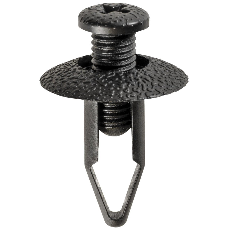 8mmx20mm Black Push-Type Retainer, 20mm Head