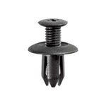 8mmx12mm Black Push-Type Retainer, 18mm Head