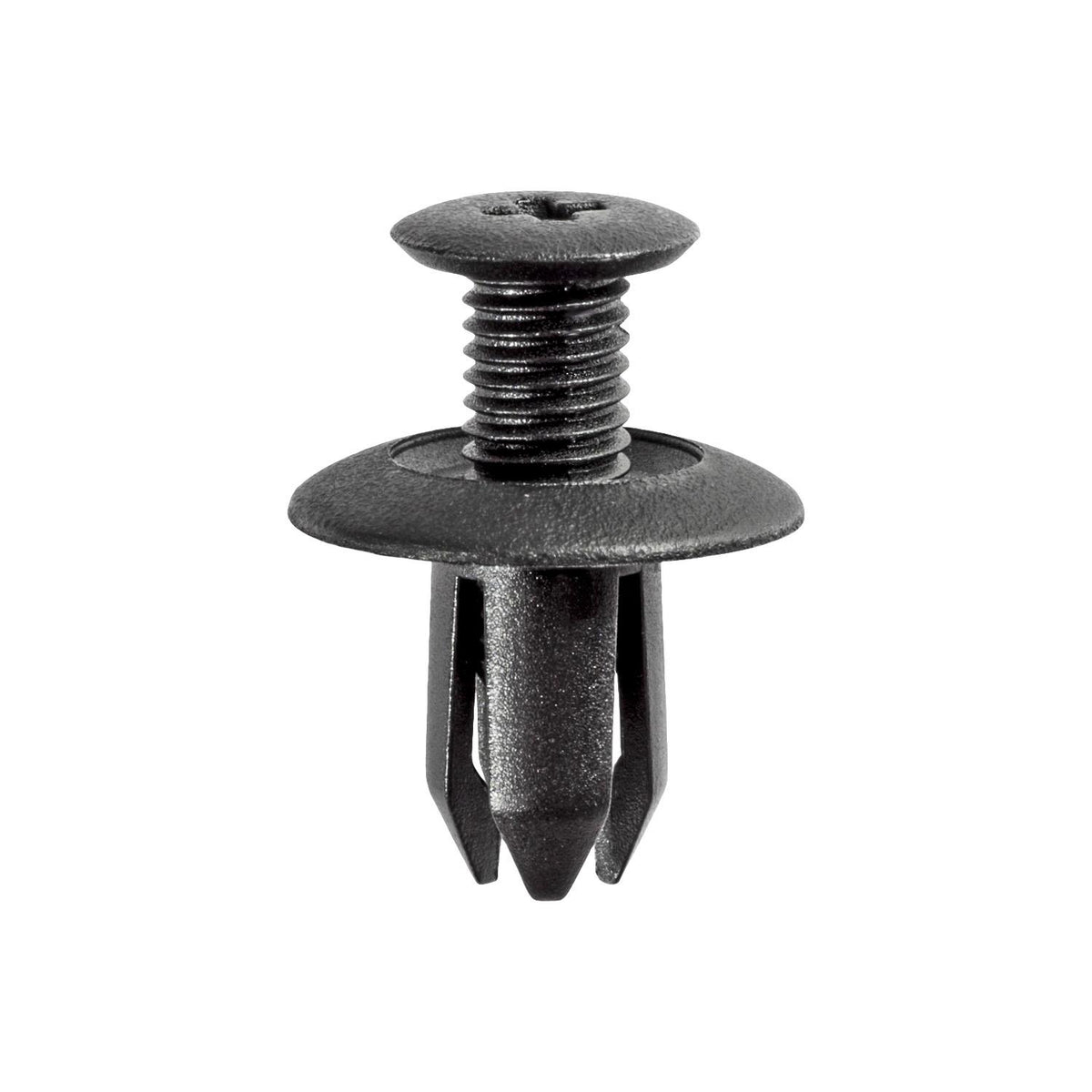 8mmx12mm Black Push-Type Retainer, 18mm Head