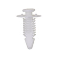 5/16"x7/8" White Nylon Trim Panel Retainer, 1/2" Head