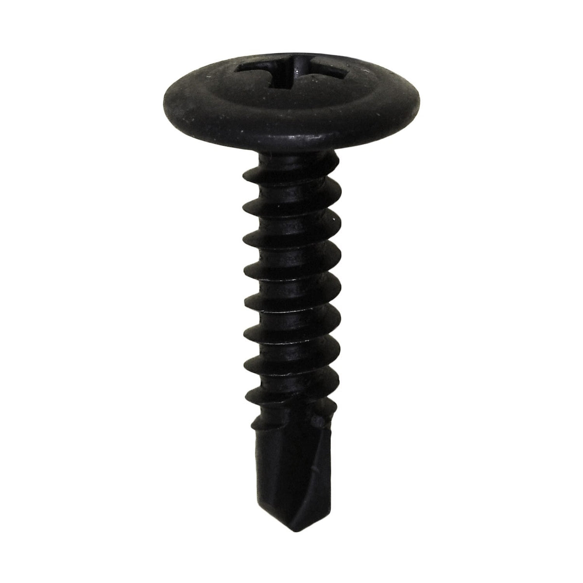 #8x3/4" Phillips Truss Head Washer Teks Tapping Screw, Type 2 Self-Drilling Tek, 7/16" Washer, Phosphate