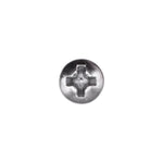 #8x3/4" Phillips Oval Head Tapping Screw, Type A/AB, Chrome, #6