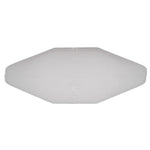 1/4"x15/32" White Nylon Front Door Weatherstrip Retainer, 21/32" Head