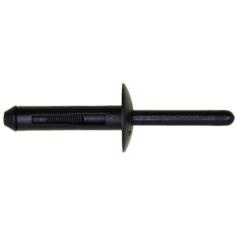 1/4" Black Nylon Rivet, 5/32", 5/32" - 3/8" Grip Range