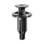 10mmx25mm Black Push-Type Front And Rear Bumper Retainer, 20mm Head