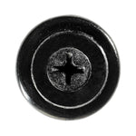 10mmx25mm Black Push-Type Front And Rear Bumper Retainer, 20mm Head