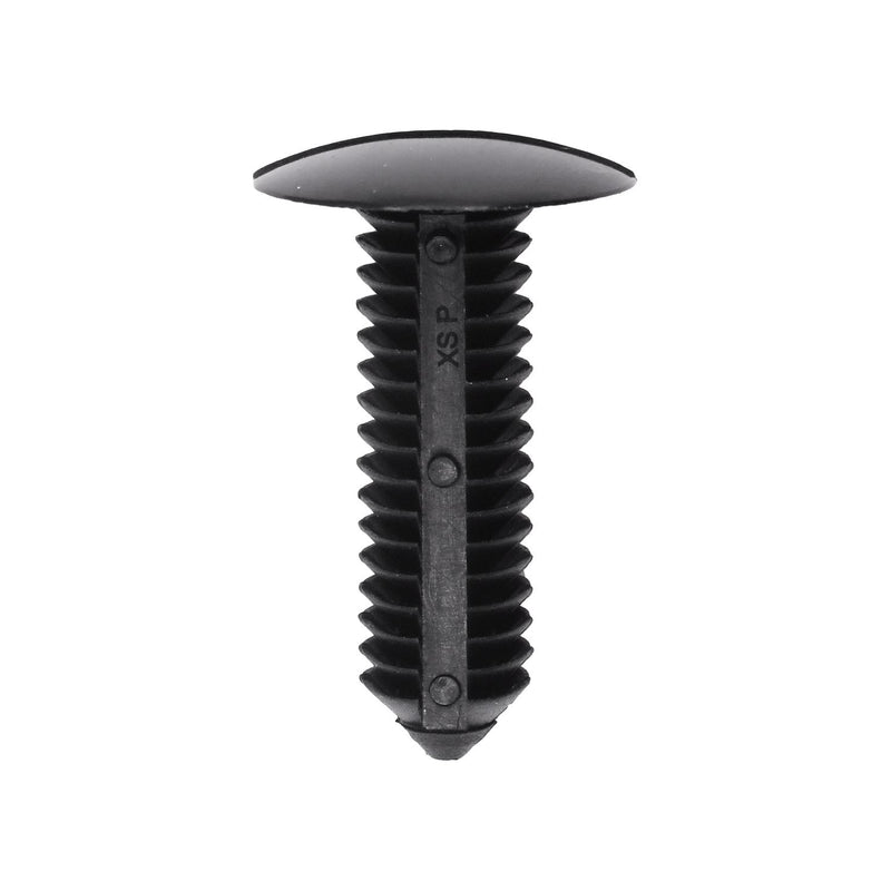 11/32"x1-3/16" Black Nylon Bumper Fascia Retainer, 3/4" Head