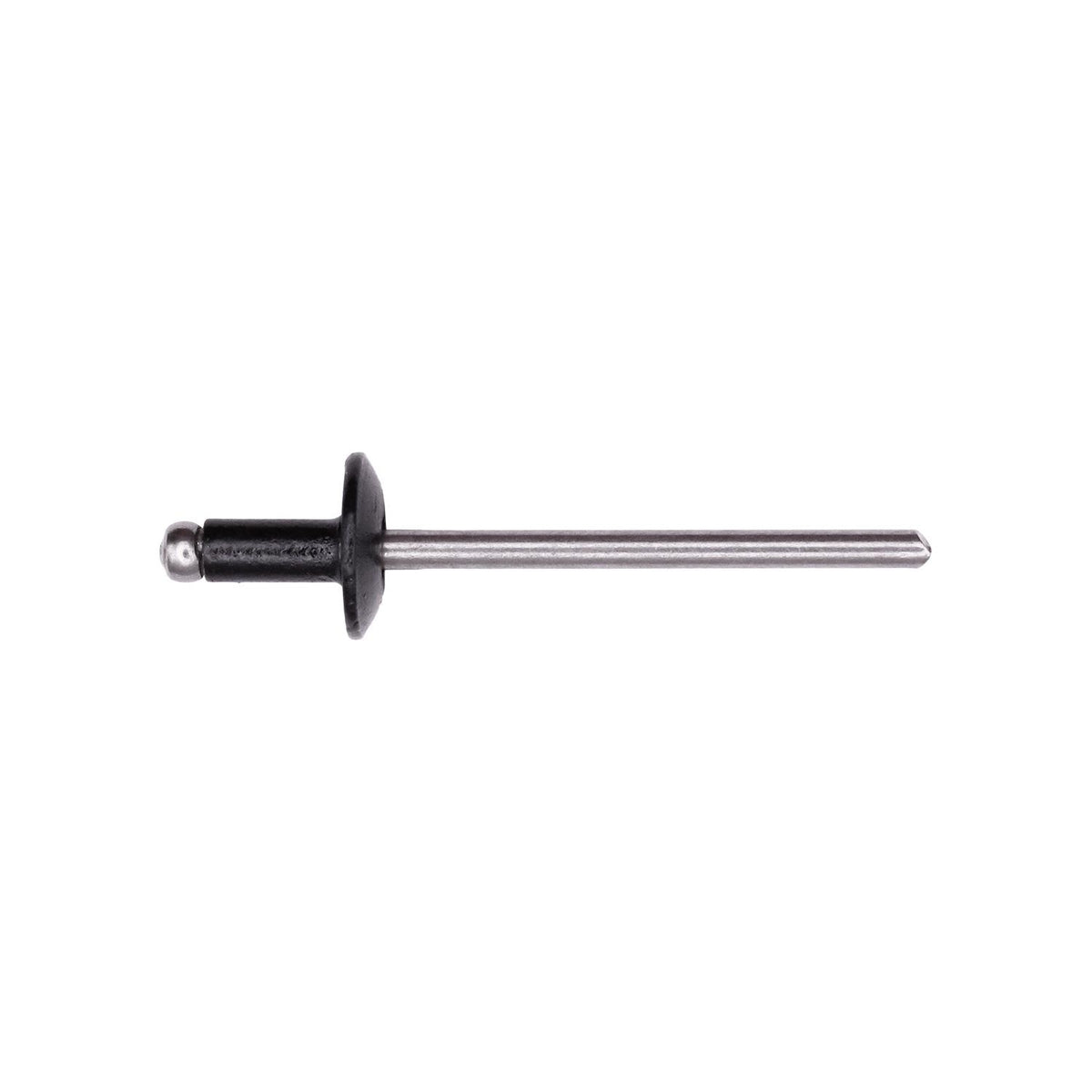 1/8" Rivet, 1/16"-1/8" Grip, Black Aluminum Body, Steel Mandrel, 3/8"