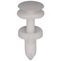 1/4"x41/64" White Push-Type Retainer, 9/16" Head