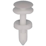 1/4"x41/64" White Push-Type Retainer, 9/16" Head