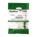 1/4"x41/64" White Push-Type Retainer, 9/16" Head