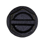 #14x3/4" Slotted Hex Head Flange Washer License Plate Screw, Type A/AB, 1/2" Washer, Black E-Coat